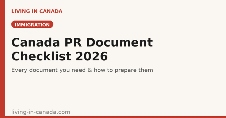 Canada PR Document Checklist 2026: Every Document You Need