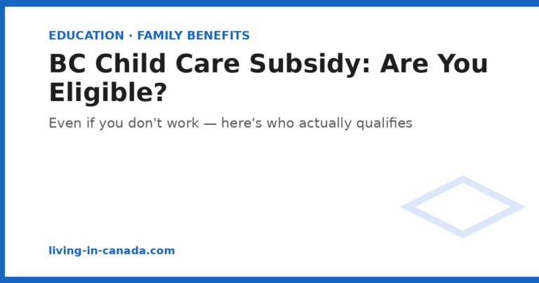 BC Child Care Subsidy: Are You Eligible?