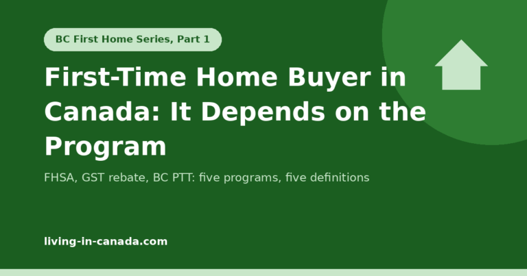 First-Time Home Buyer in Canada: Why the Definition Changes by Program (2026)